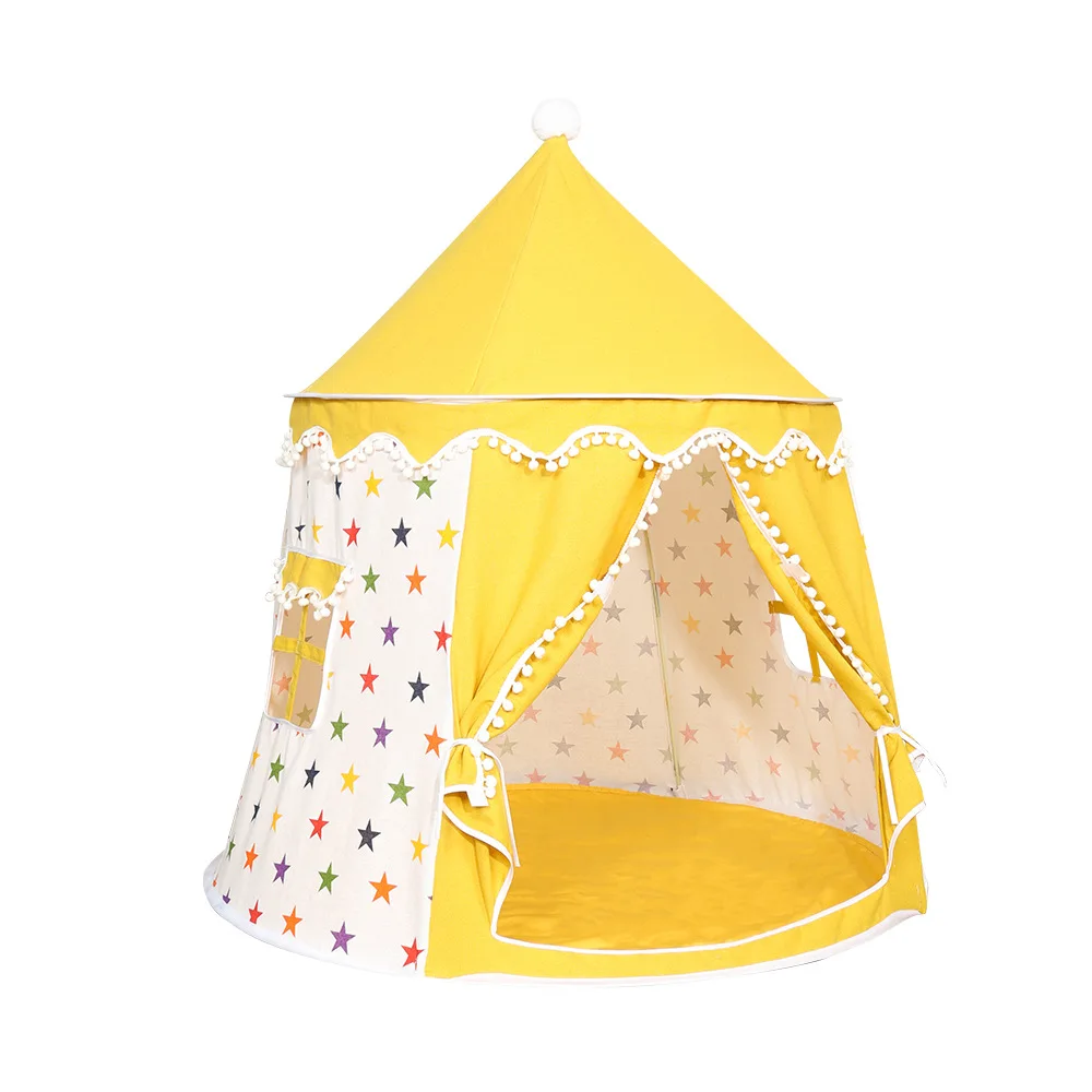 Children's Tent Indoor Outdoor Games Garden Tipi Princess Castle Folding Cubby Toys Tents Enfant Room House Teepee Playhouse New