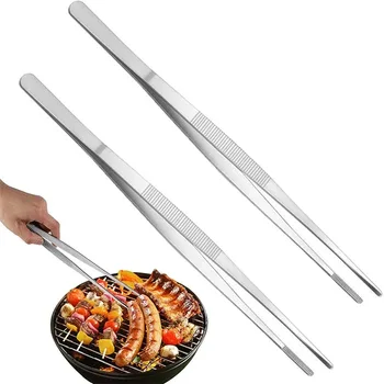 Stainless Steel BBQ Food Tongs 1
