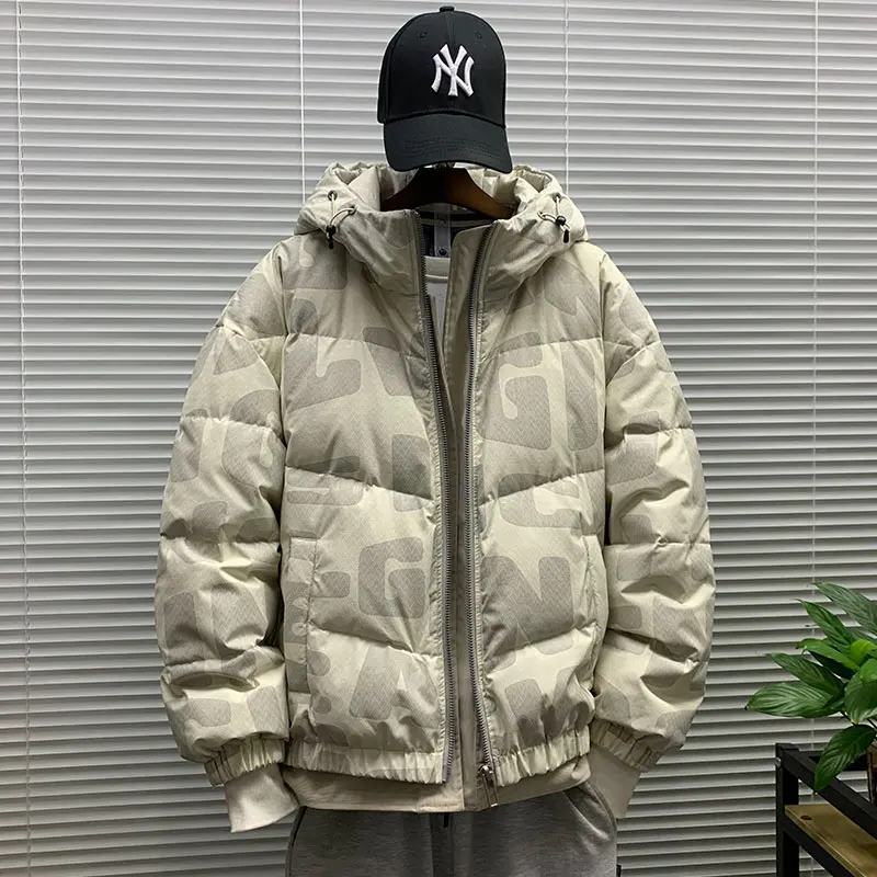 

Men Hip Hop Oversize Padded Bomber Jacket Coat Streetwear Jacket Parka Cotton Hoodied Winter Down Jacket Coat Outwear C35