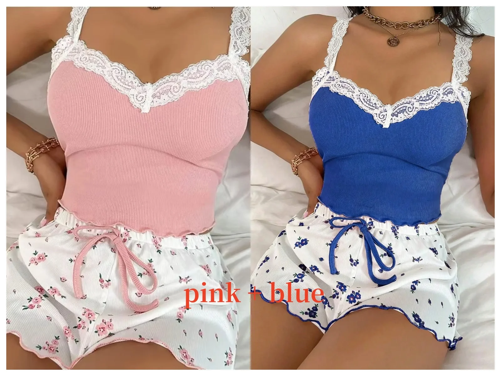 pink blue