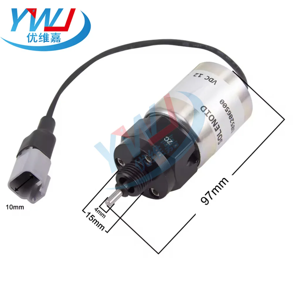 솔레노이드 밸브 U 85206500   퍼킨스 400 시리즈 403D-15 404D-22 404D-22T 404D-22TA 용 12V 디젤 발전기 스로틀 Flameout 스위치