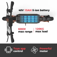 Trottinette électrique WildStride K2 PRO, moteur 800W, batterie 48V15AH, autonomie maximale de 45-55 km, vitesse maximale de 45 km/h, contrôle par application intelligente, trottinette électrique pliable pour adultes, pour les trajets quotidiens, les loisirs et les divertissements 7