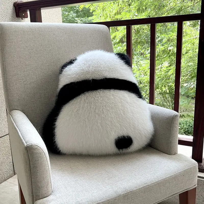 

Household Panda Cushion for Leaning on Cute Plush Doll Lumbar Cushion Sleep Pillow Chair Car Cute Pillow Present Home Decoration