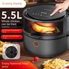 Visual air fryer household multi-functional light smoke frying large capacity French fries machine new model 1