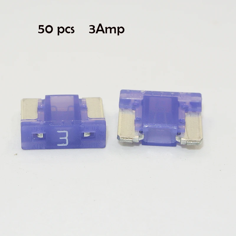 Micro Blade Fuses 50pc Assortment Pack Car Auto Electrical Replacement Fuse car fuses kit