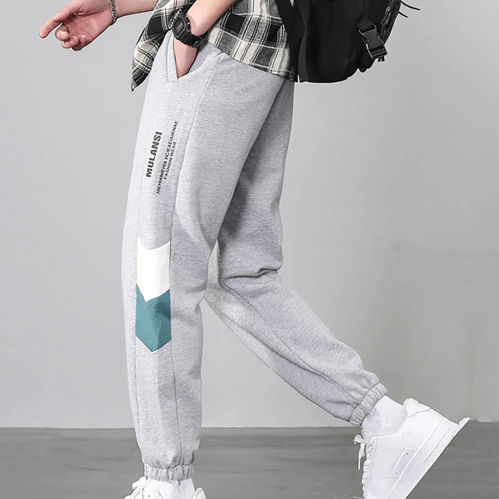 

Мужские повседневные брюки, роскошная уличная одежда с буквенным принтом, модная мешковатая мужская одежда Y2k, брюки для спортзала и работы, брюки, брюки