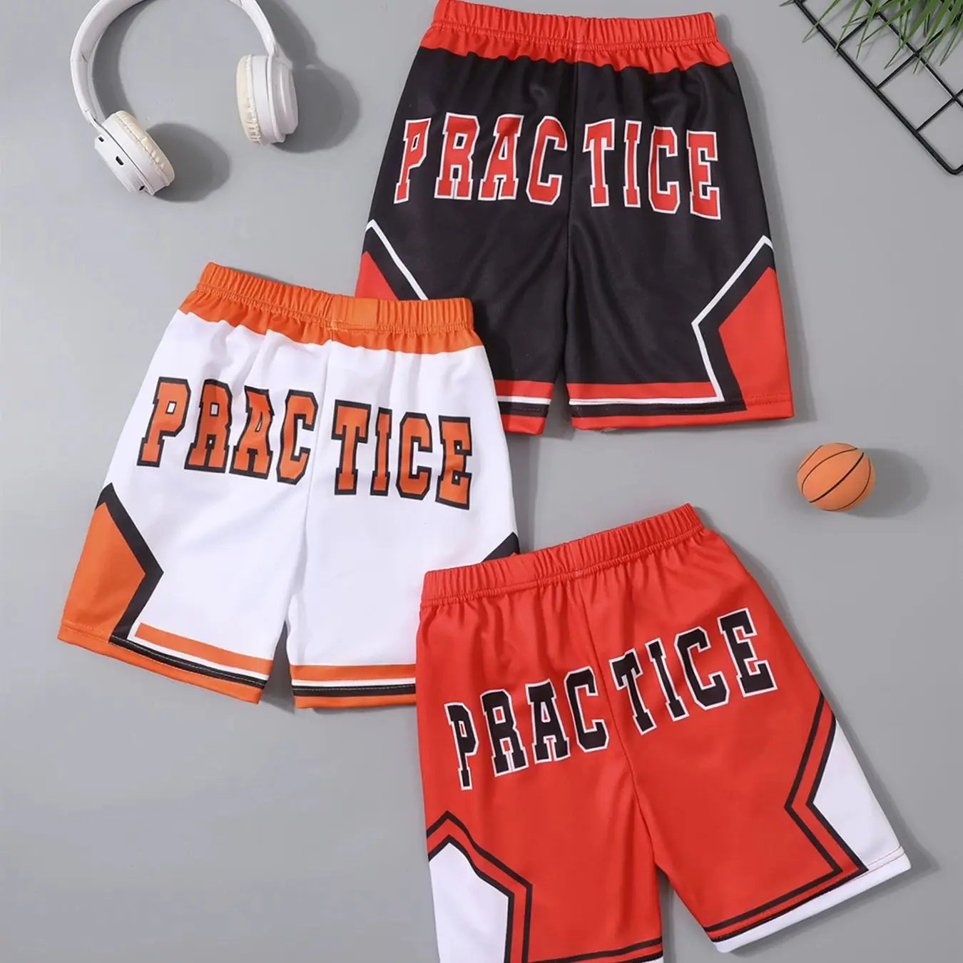 1/3 Pcs Children's Quick-drying Exercise 5 Pants Boys Basketball Football Running Comprehensive Training Handsome Casual Shorts 5