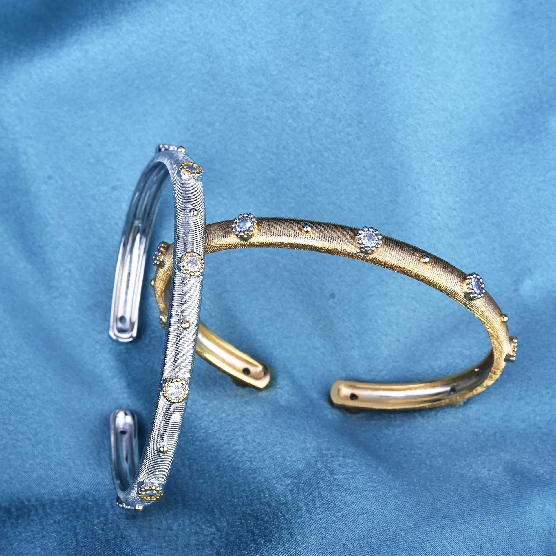 One Size Brand New Italian Craftsmanship Retro Style Jewelry Elegant Fashionable High Carbon Diamond Bracelet For Women