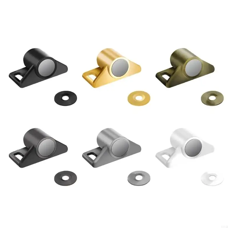 652F Multipurpose Strong Door Stoppers for Cabinets Easy Installation Without Drilling Rustproof Zinc Alloy
