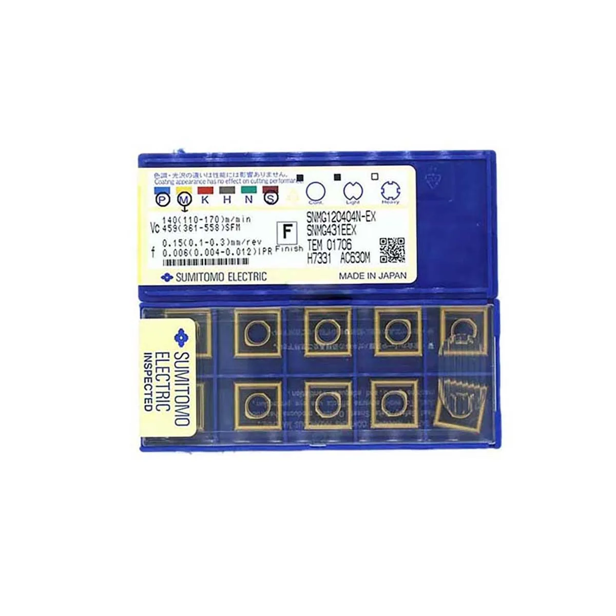 

100% Оригинальный токарный инструмент SUMITOMO SNMG SNMG120408N SNMG120412N SNMG120404N SNMG150612N