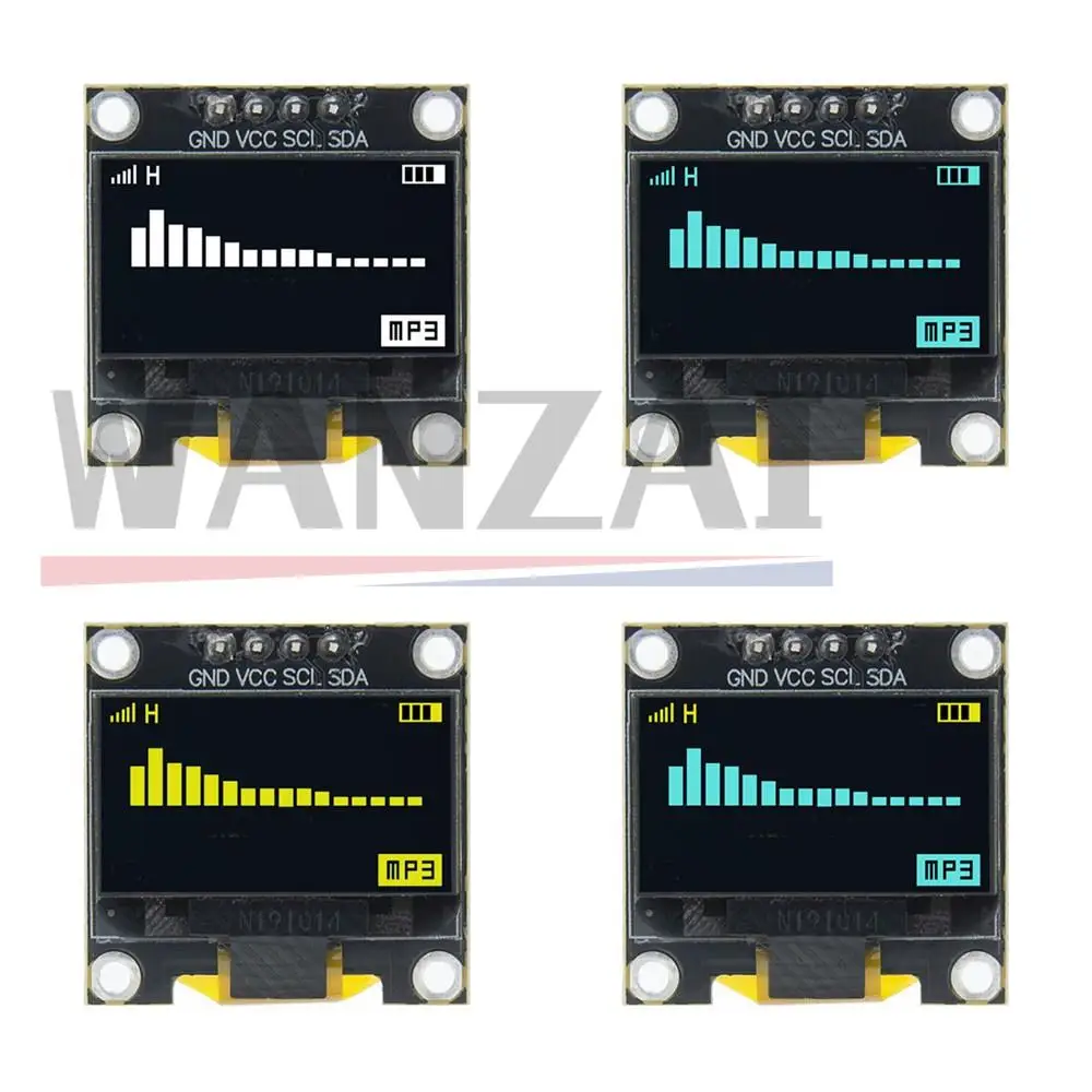 OLED Display Module LCD Display Module Display Module OLED Development Board 0.96 inch oled IIC Serial White OLED Display Module 128X64 I2C SSD1306 12864 LCD Screen Board For Arduino