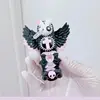 Novelty Jirai Kei Women's Cute Gas Cigarette Lighter Refillable Pink Black Bunny Wings  Smoking Lighter Cigarette Pack Set 3