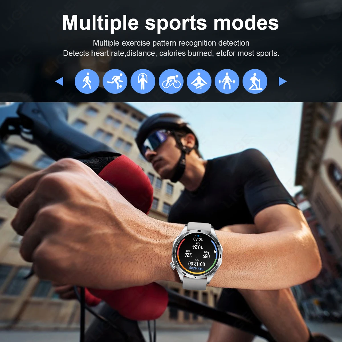 LIGE New ECG+PPG AI Diagnosis Smartwatch For Huawei Make Answer Call Watch 4 Pro+ Heart Rate Blood Pressure Health Smart Watch