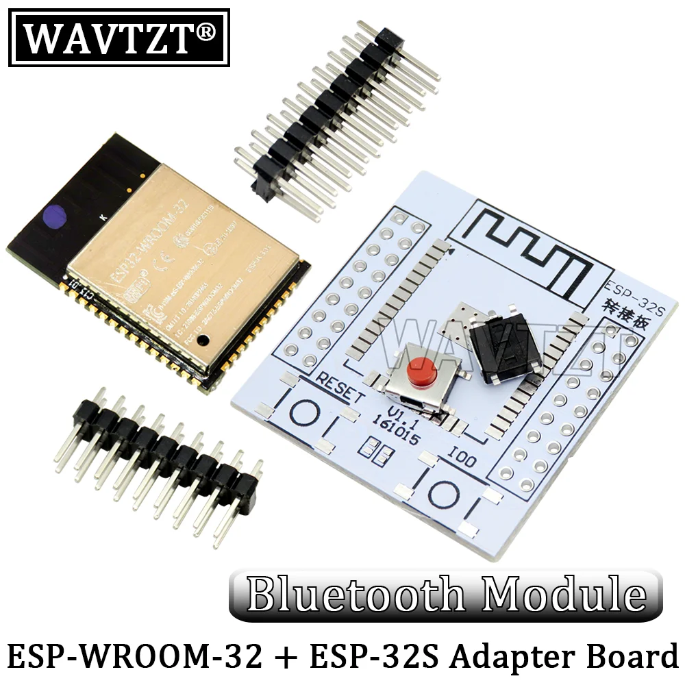 Wavtzt Esp32 Esp-Wroom-32 Iot Wifi Modulo Bluetooth Wireless + Esp32S Scheda Adattatore Esp-32S