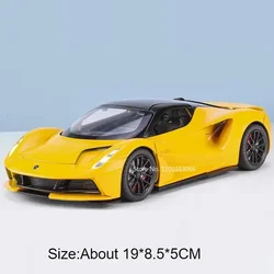 Valkyrie Evija Diecast Toy Car with Opening Doors and Rubber Tires - Miniature Vehicle (Evija Yellow)