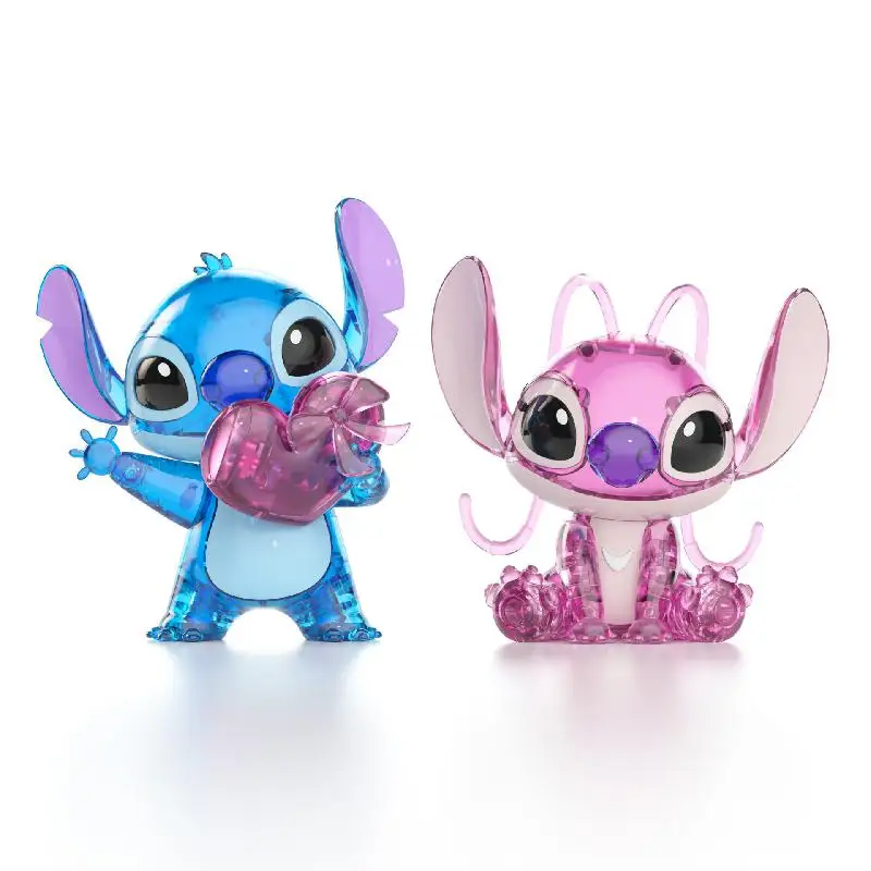 Disney Crystal Figure | Crystal Stitch Figure | Disney Stitch Figure |  Stitch Angel Toys - Action Figures - Aliexpress