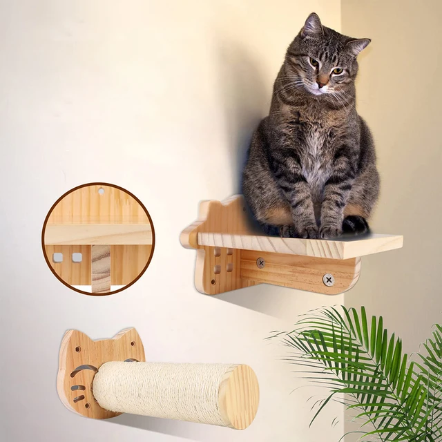 Cat Climbing Shelf Wall Mounted Four Step 5