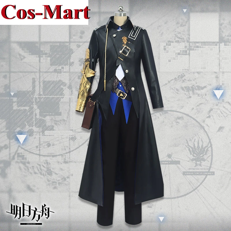 Cos-Mart-Arknights młynar의 코스프레 의상, 블랙 패션 전투 유니폼, 유니섹스 활동 파티 역할 놀이 의류
