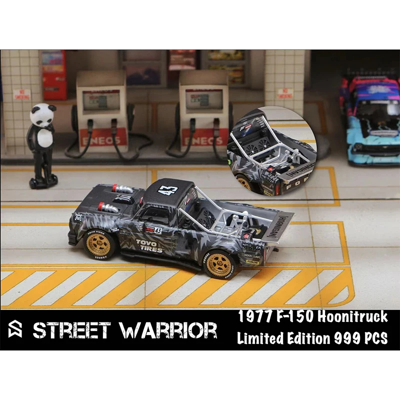 PreSale SW 1:64 Mustang Hoonicorn RTR F150 Hoonitruck Panda Figure Diecast Diorama Car Model Toys Street Warrior