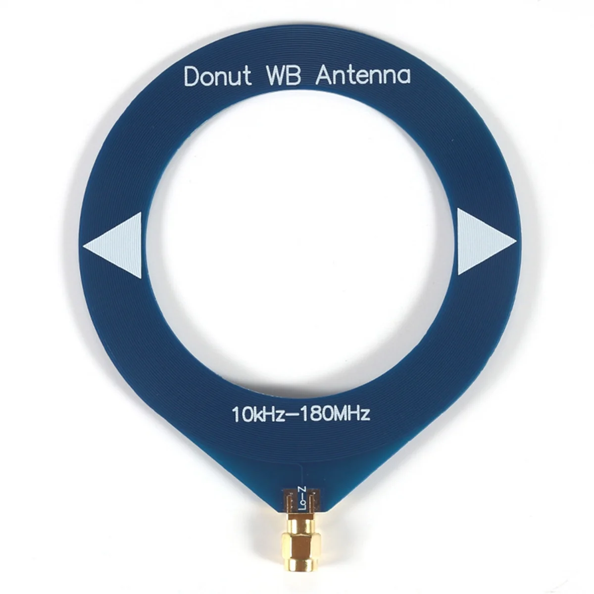 A04R-Donut Broadband Antenna 10kHz-180MHz Receiving Antenna Mini Loop for Radio Walkie Talkie SDR Blue