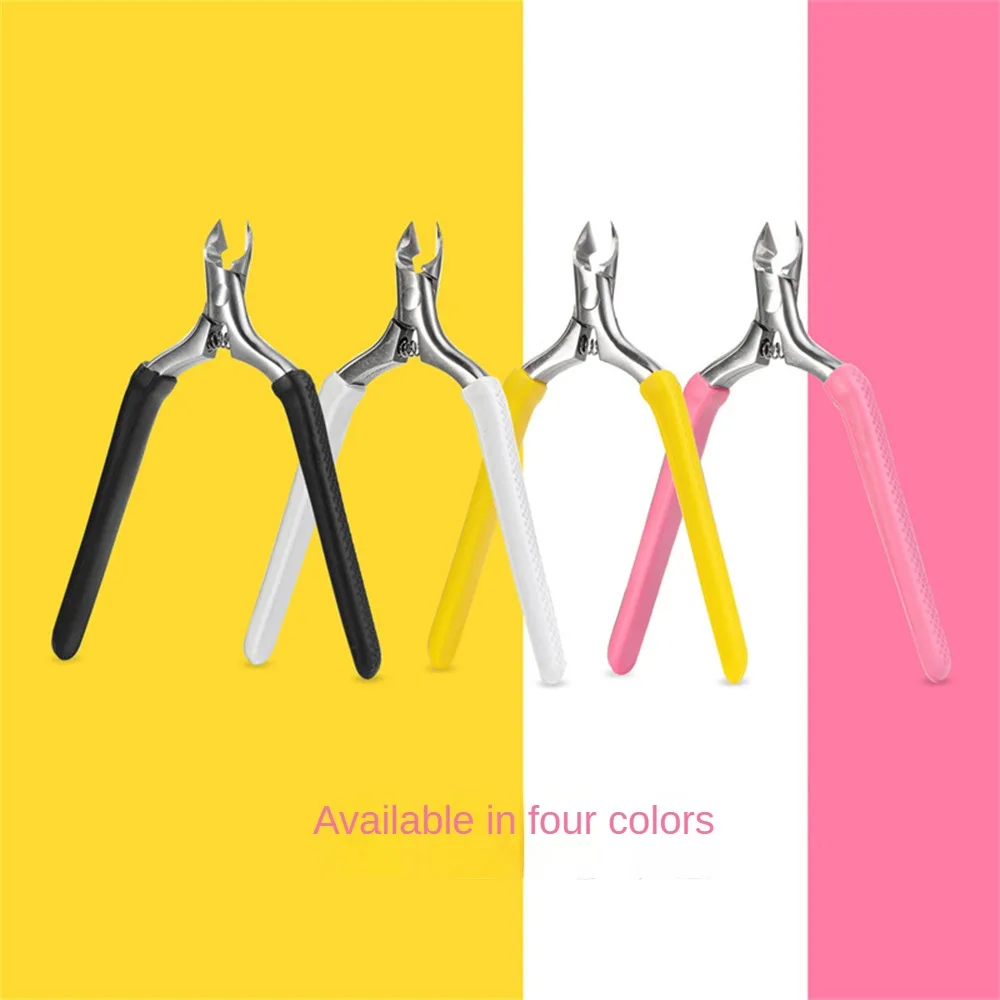 

Colorful Olecranon Scissors Toenail Ingrown Dead Skin Remover Nail Art Cuticle Nipper Clipper Edge Cutter Manicure Plier Tool