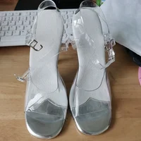 International Bodybuilding Model Bikini Competition Shoes Transparent High Heels Competition Standard Shoes 12cm Heel Slippers - Image 6