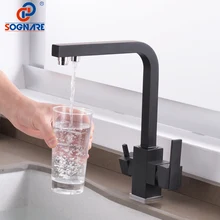 

Filter Kitchen Faucet Hot And Cold Drinking Water Three Ways Sink Mixer 360 Degree Swivel Tap Cuisine Cocina Смеситель Для Кухни