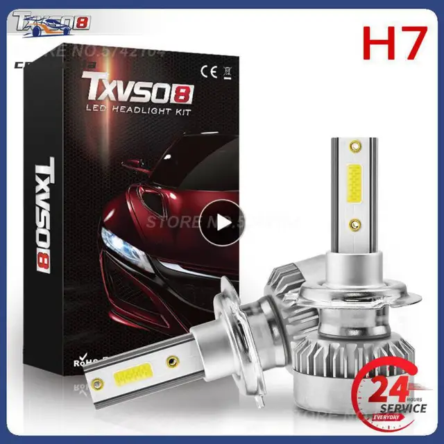 1~8PCS 1Pair H1/H7 /H8/H9/H11 COB LED Headlight Bulbs 110W 20000LM High Low Beam White Lights