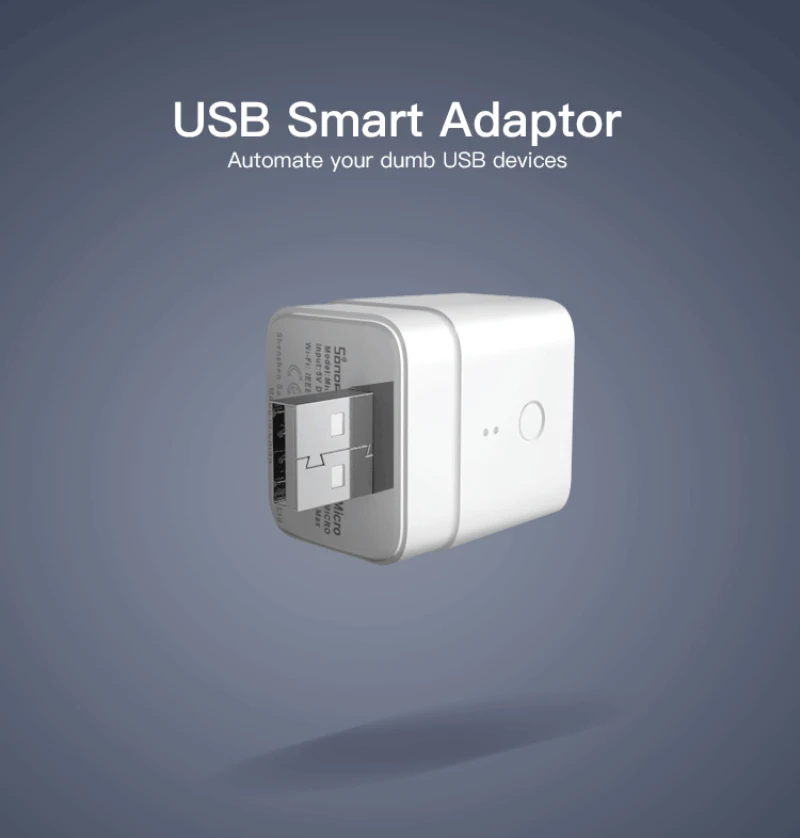 Itead Sonoff Micro 5V Wifi USB Smart Adaptor Switch Wireless USB Adaptor For Smart Home Automation Via EWeLink Alexa Google Home