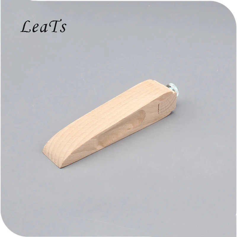 Handmade Leather DIY Leather Craft Edge Treatment Polish Sand Paper Clip Wood Screw Hand Edge Banding Tool