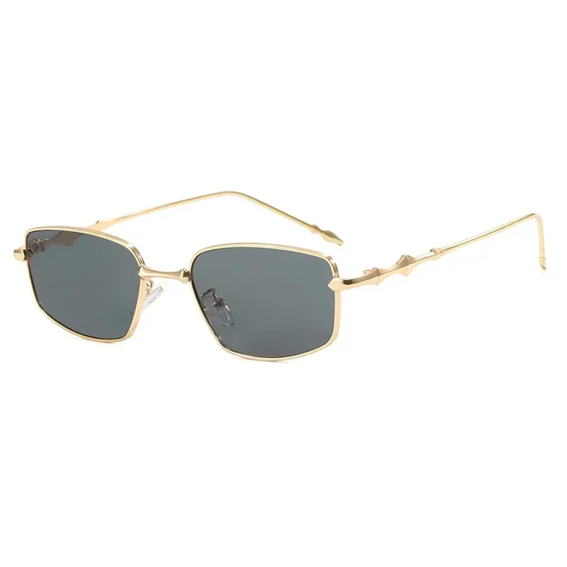 Vintage Rectangle Glasses Frame Women Metal Small Squre Shape Eyewear Clear Optical Eyeglasses Transparent Lens Spectacle