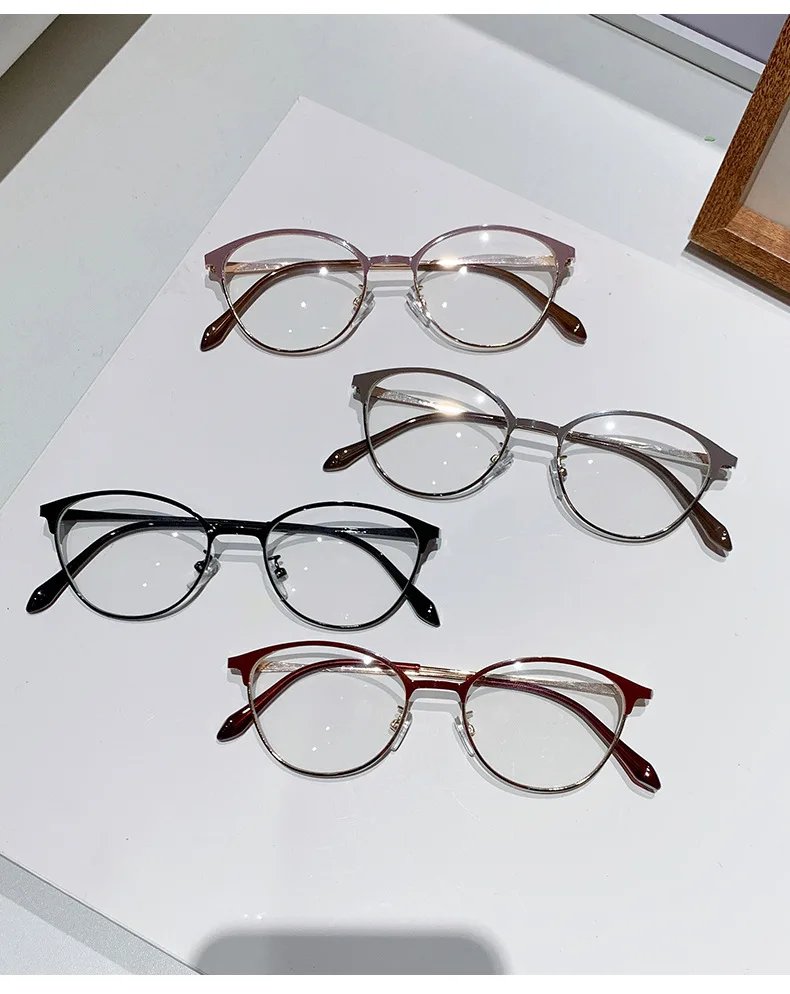 0-0,5-0,75 bis -4,0 lichtempfindliche farbwechselnde Myopiebrille, Katzenbrille, Anti-Blaulicht, bequeme Computerbrille – Detail 4