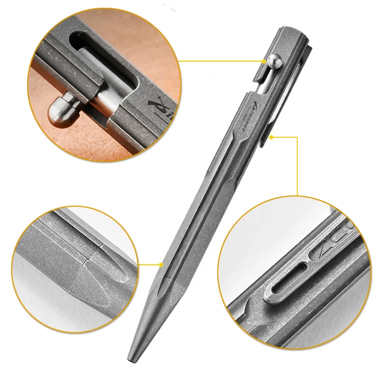 Multi-functional Titanium Alloy Tactical Pen Business Signature Ballpoint  Pen Outdoor Camping Survival Self Defense EDC Tools - AliExpress