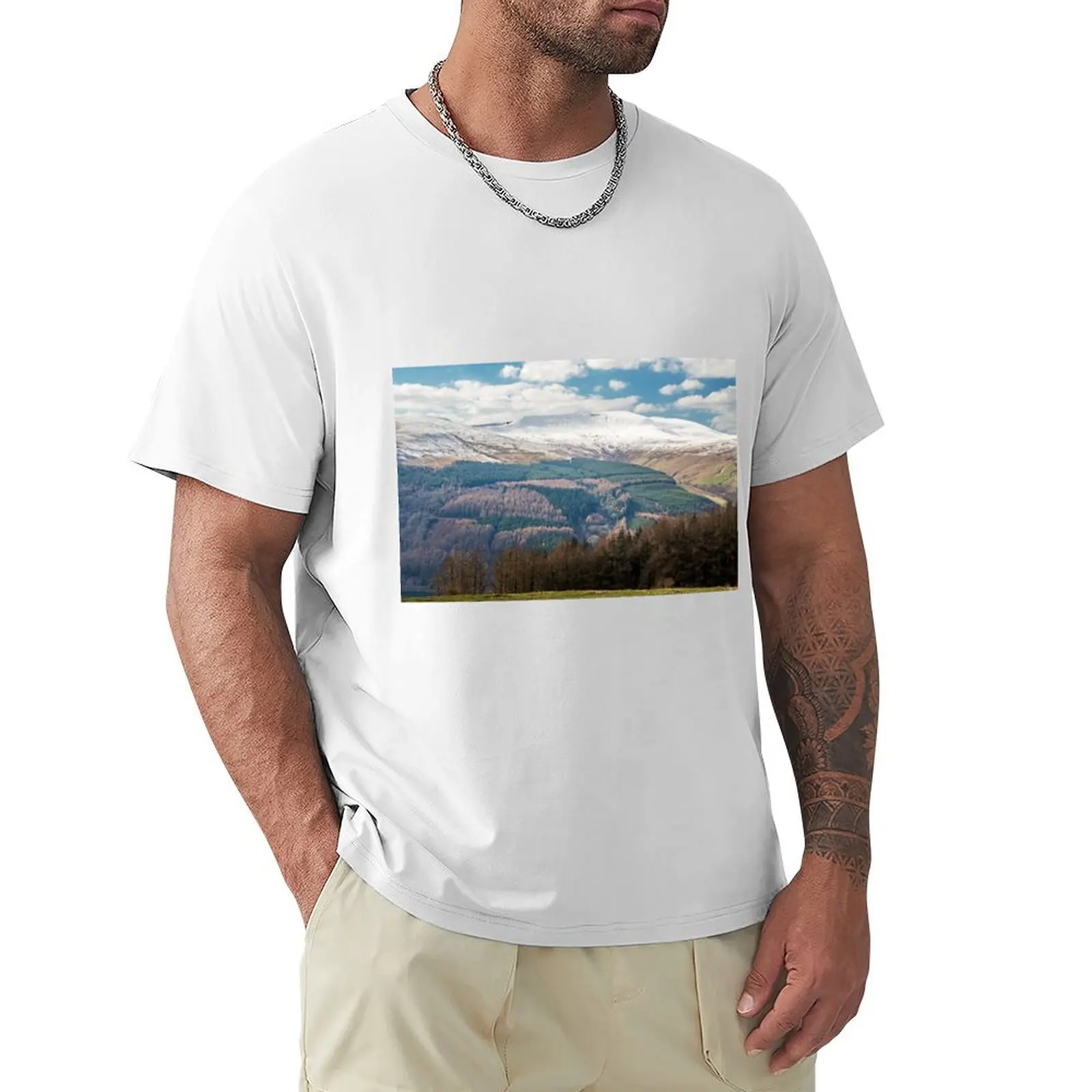 Brecon Beacons 남성용 겨울 티셔츠, 스웨트 동물 프린트 상의, 남성 팩