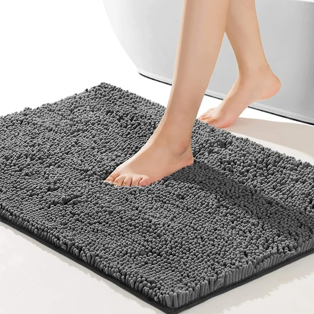 Luxury Chenille Super Absorbent Bathroom Rug Mat Soft Shaggy Microfiber Non  Slip Bath Mat Machine-Washable Thick Plush Carpets - AliExpress