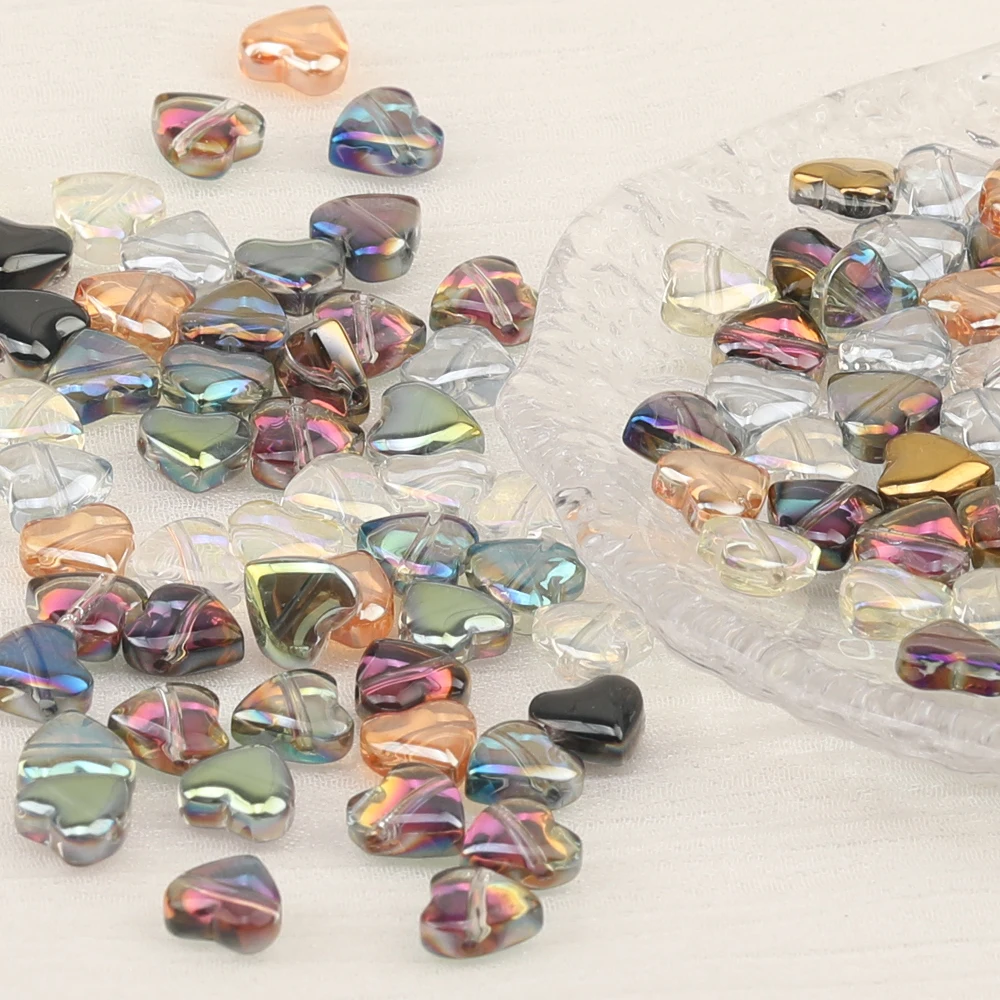 Cordial Design Crystal Material/Jewelry Findings & Components/AB Plating/Hand Made Beads/Heart Shape/DIY Beads Making - cordial