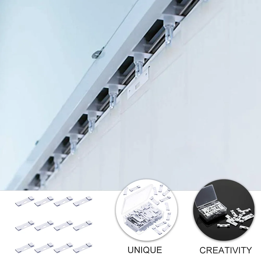 12 Pcs Curtain Repair Blade Blind Clip Metal Blinds Slat Vertical Vane Saver Iron