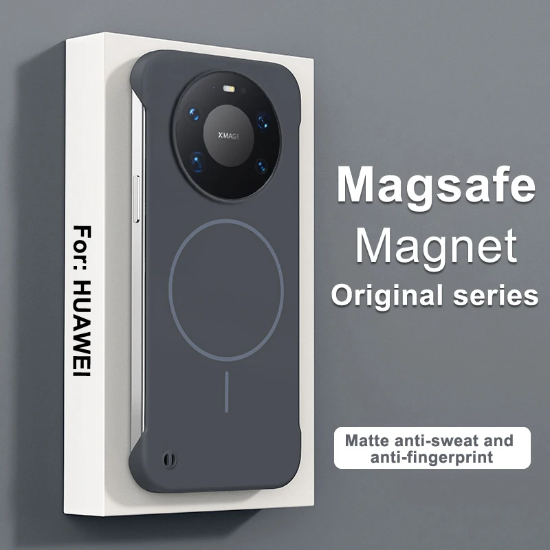 Ultra Slim Frameless Magnetic Charge Hard Phone Case - Candy Color Matte Protective Cover