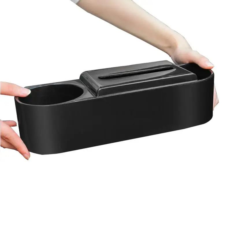 

Car Seat Gap Box Multifunctional Storage Leather Pocket Wallet Pvc Cup Phone Center Console Car Accessories For Cars Auto Trucks