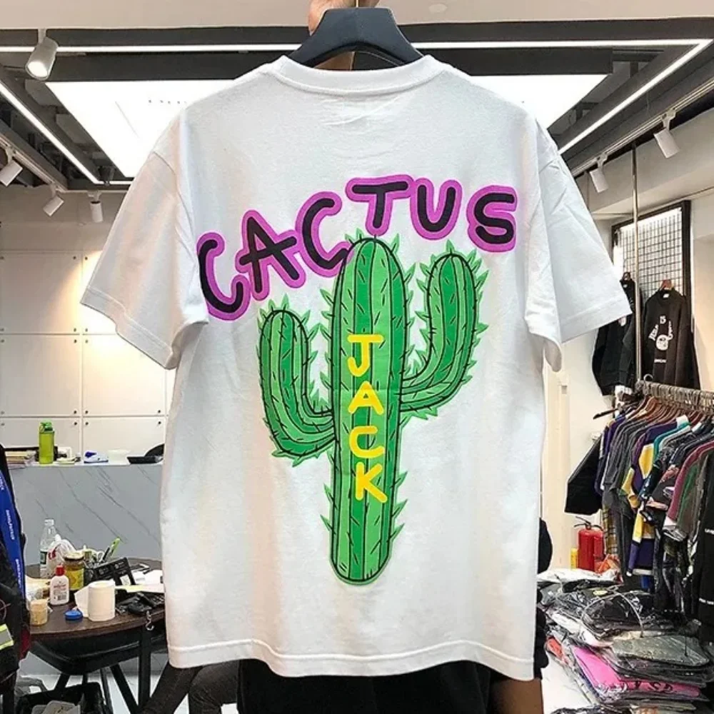 Kids Boys Girls New Luxury Cactus Jack Hip Hop T-shirt Plus-size Women's Dress Men's Cotton T-shirt Travis Street child Tops Tee 6