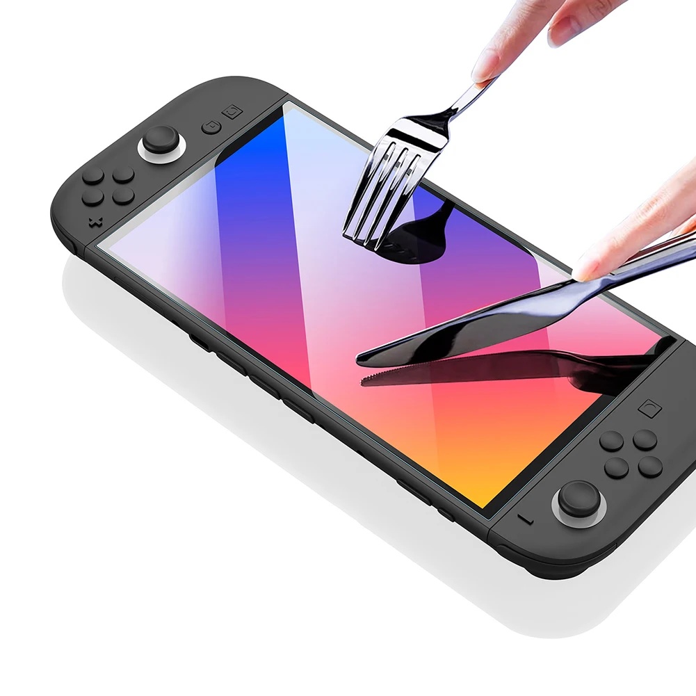 Game Screen Protective Film for Nintendo for Switch 2 with Alignment Frame Anti-Scratch Bubble Free 9H Hardness Game Accessories