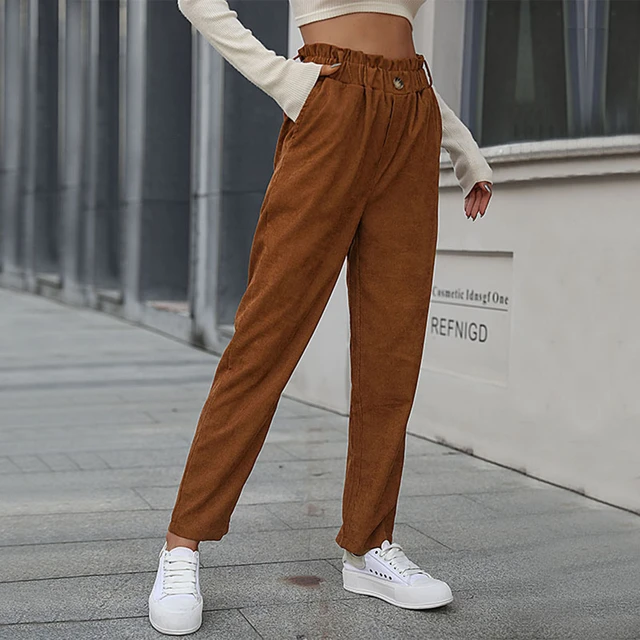 2020 new 90s Indie Streetwear Corduroy Pants Vintage Teenager
