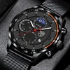 2023 Luxury Brand Fashion Mens Watches Men Business Stainless Steel Mesh Belt Quartz Wrist Watch Man Sports Casual Leather Watch 1