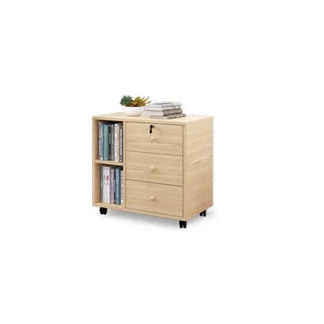 Lockable Office Filing Cabinet with Wheels