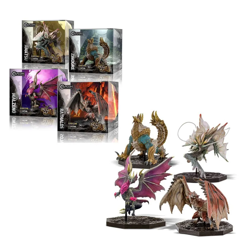 

Monster Hunter CUBE CFB CAPCOM FANTHFUL RATHALOS ZINOGRE MALZENO AMATSU Model Handmade Kit Action Toys Figures Gift