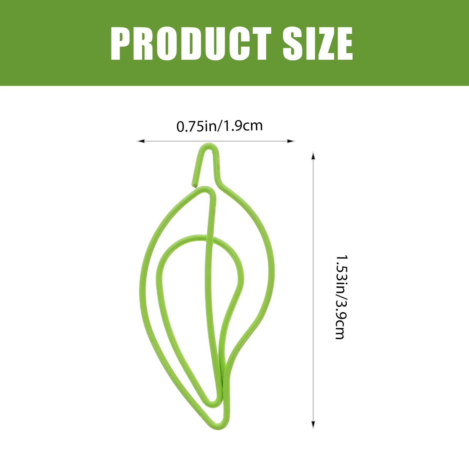 30Pcs Leaf Shaped Paper Clips High Grade Metal Paper Clips Strong Clamping Force for Test Papers Photos Files Letter