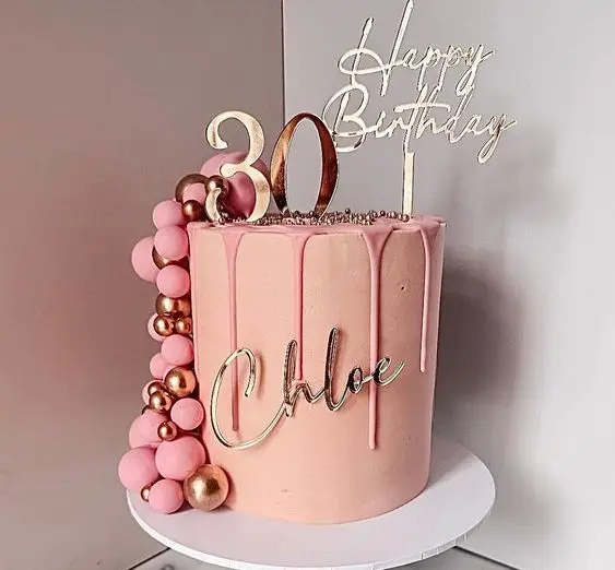 Golden Number 0-9 Mirror Acrylic Cake Toppers Birthday Number Cake Decoration for Kids Adult Wedding Anniversary Party Supplies