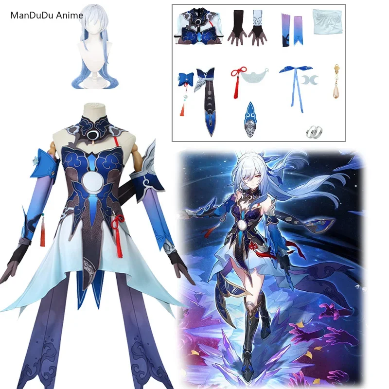 

Anime Game Honkai Star Rail Jingliu Cosplay Costume Halloween Gifts Plus Size Uniforms Party Outfits