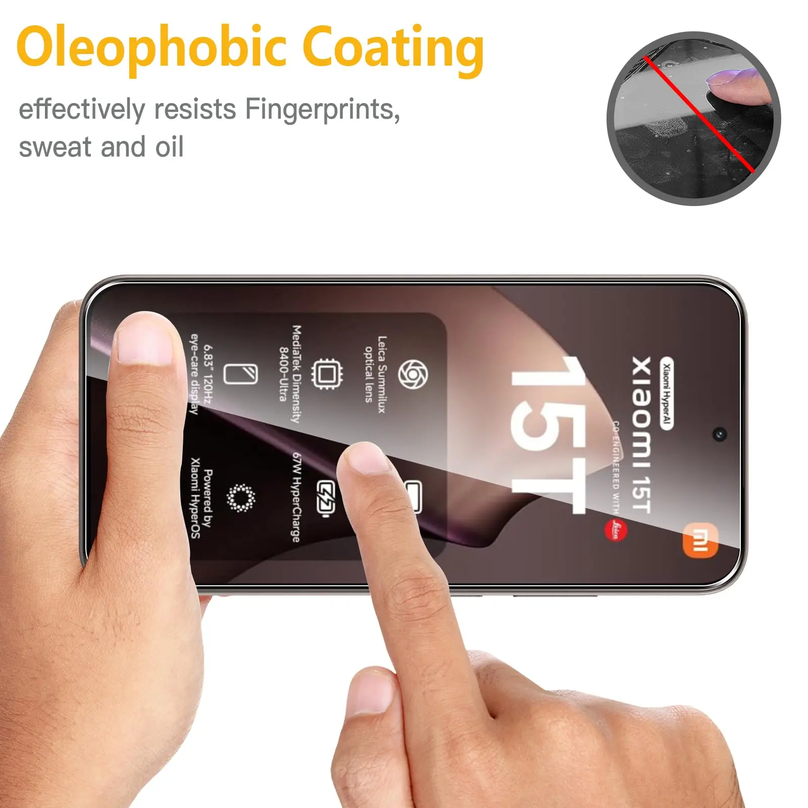 Premium Tempered Glass Screen Protector - 3 Pack, 9H Hardness, HD Clear & Scratch Resistant