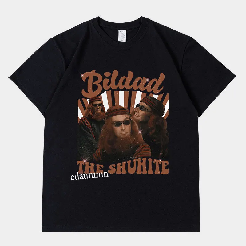

Limited Bildad The Shuhite Graphic T Shirts Men's Vintage Fashion Short Sleeve T-Shirt Unisex Oversized Cotton Tshirt Streetwear